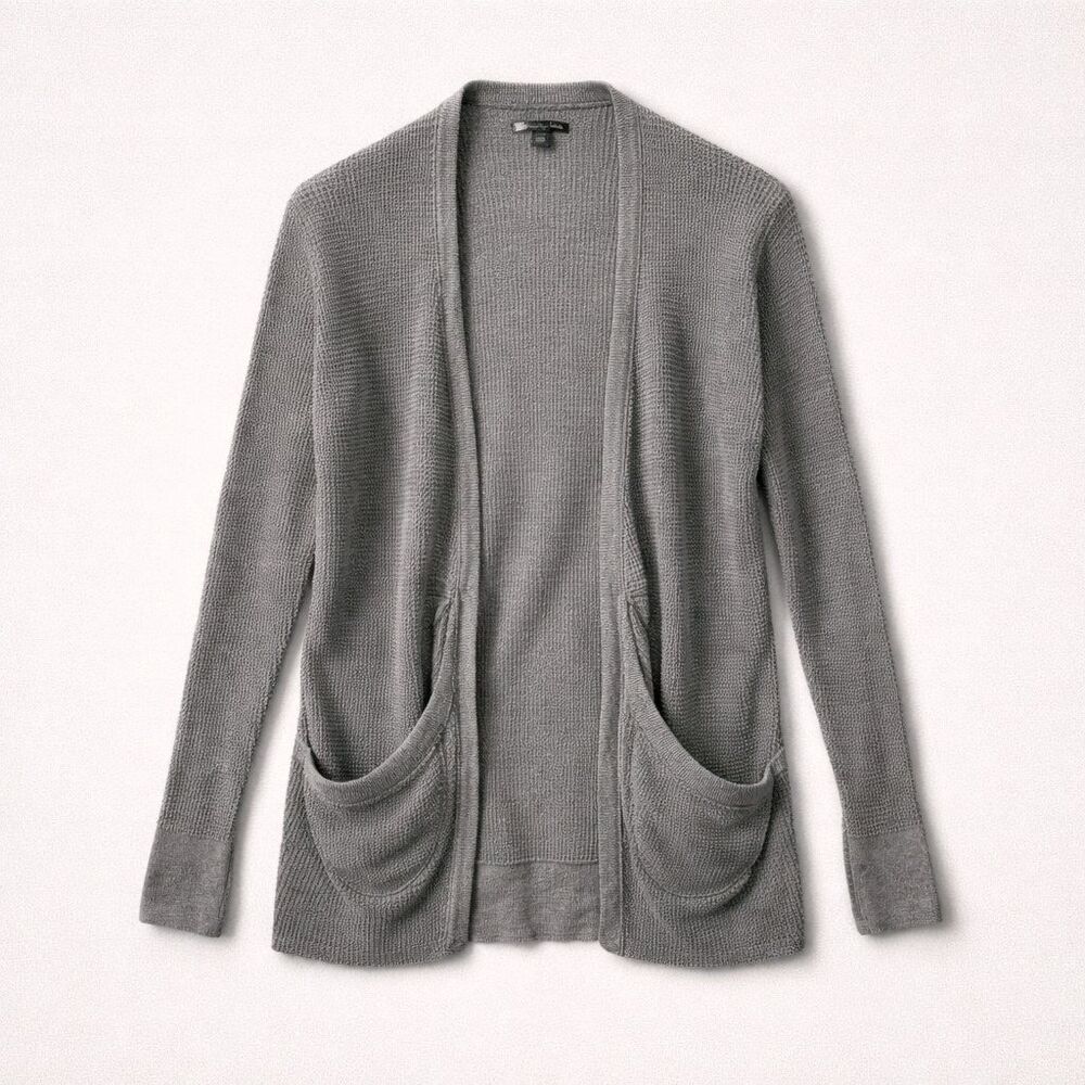 American Eagle Women's Gray Oversized Open Front Cardigan Size Small